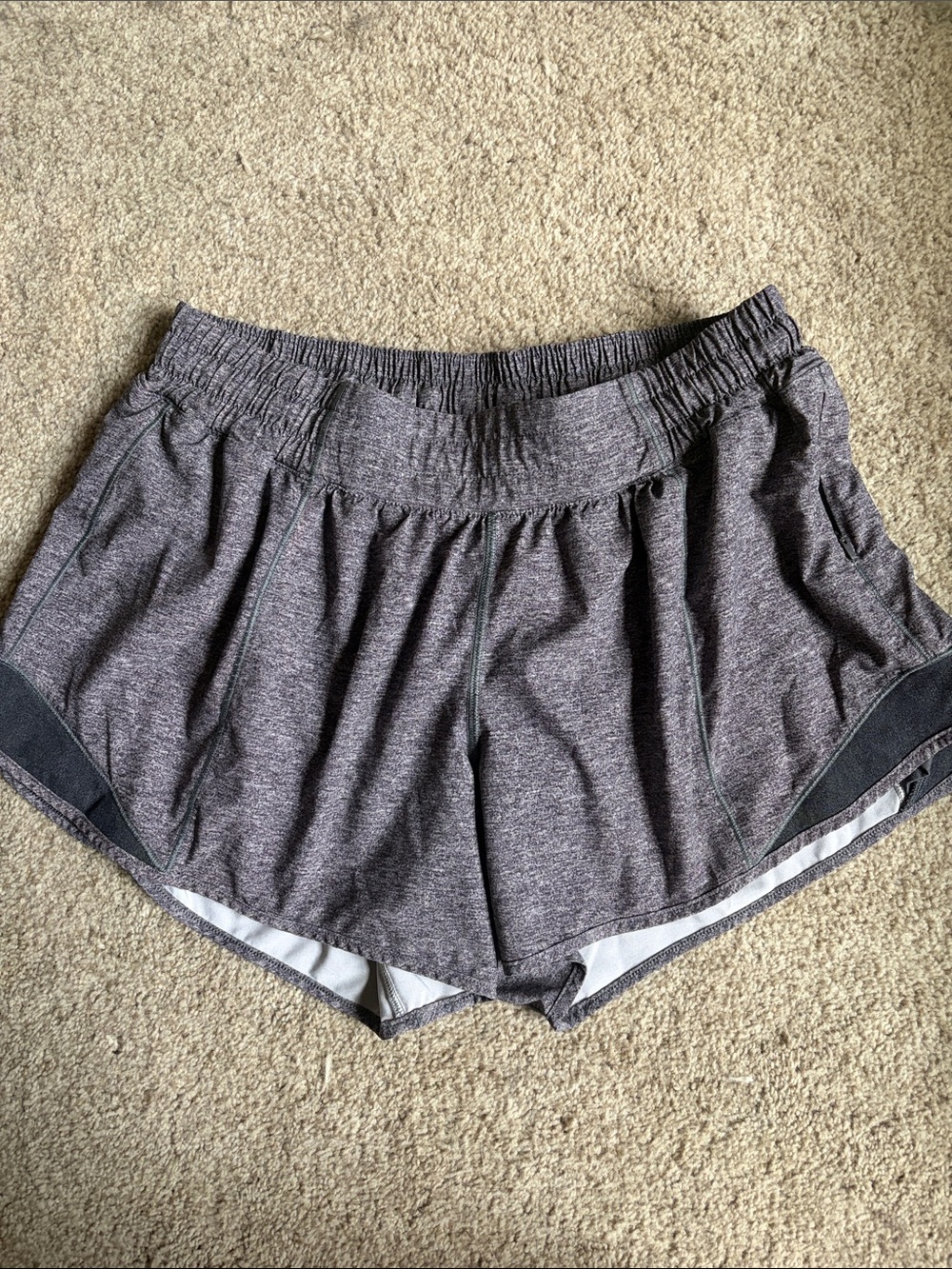 Women’s lululemon Heather Gray Athletic Running Shorts